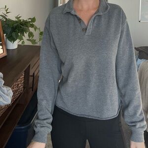 Grey Henley Long Sleeve